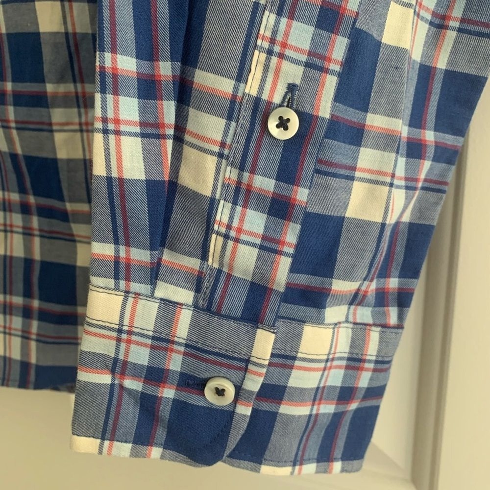 Vineyard Vines Classic Fit Plaid Spread Collar Cotton Cashmere Shirt Size XS NWT - Picture 5 of 8